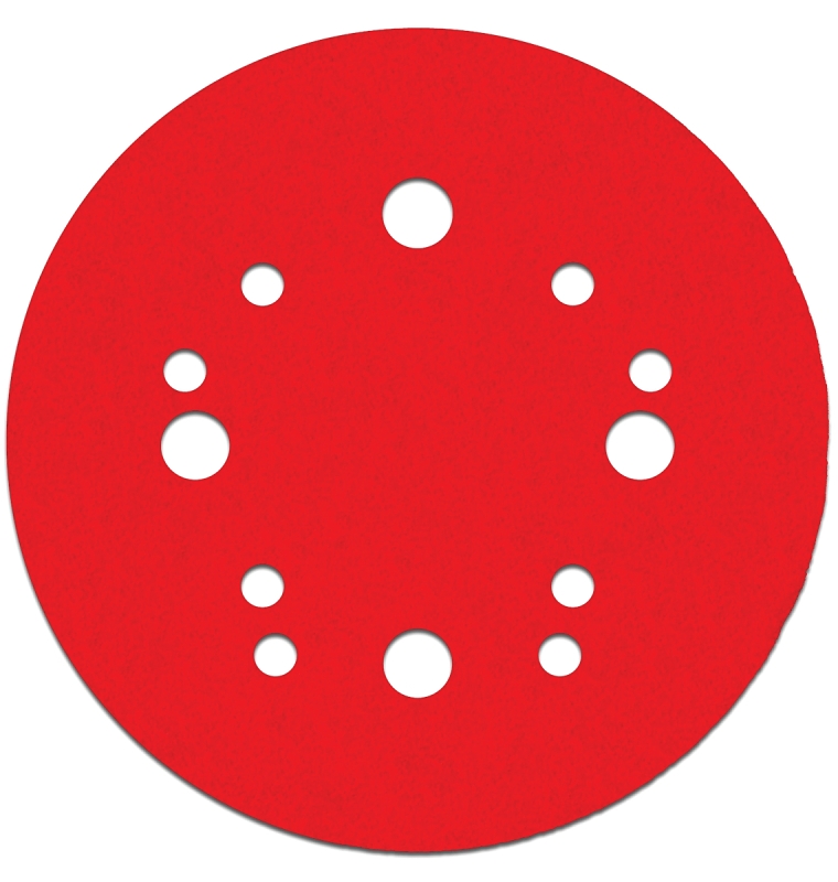 Diablo DCD050100H04G Sanding Disc, 5 in Dia, 100 Grit, Medium, Ceramic Abrasive, 12-Hole