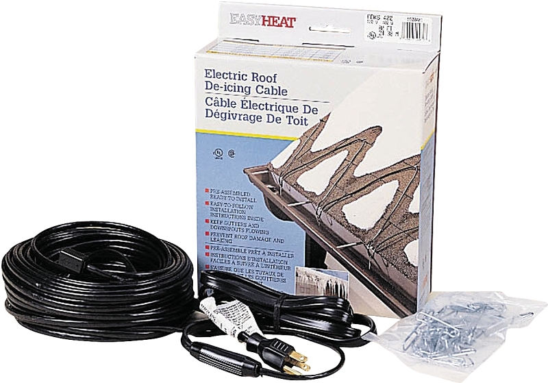 EasyHeat ADKS Series ADKS600 Roof and Gutter De-Icing Cable, 120 ft L, 120 V, 600 W