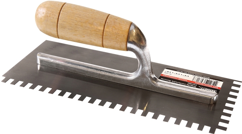 Bennett NT1438 Hand Trowel, Square Notch