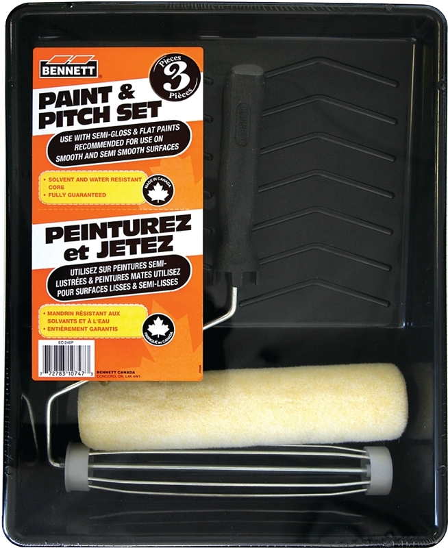Bennett EC-240P Paint and Pitch Set, Semi-Smooth, Smooth Surface, Plastic, 3-Piece