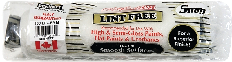 Bennett 190 LF-5MM Roller Refill, 5 mm Thick Nap, 190 mm L, Fabric Cover