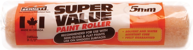 Bennett SV-14 Roller Refill, 6 mm Thick Nap, 240 mm L, Fabric Cover