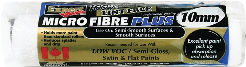 Bennett M88-10MM Roller Refill, 10 mm Thick Nap, 240 mm L, Microfiber Cover