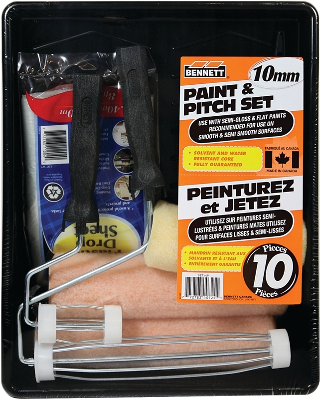 Bennett SET 10P Paint and Pitch Set, Semi-Smooth, Smooth Surface, 10-Piece