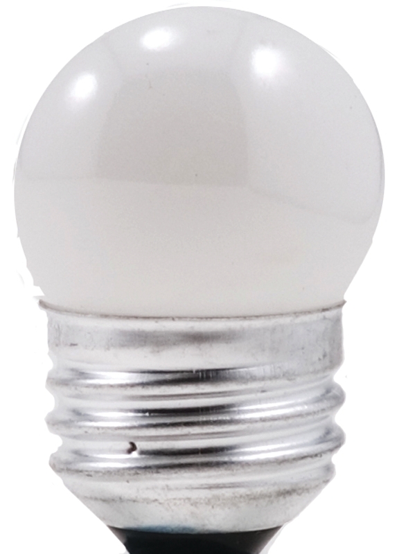 Sylvania 7.5W/SW/MED/NLITE Incandescent Lamp, 120 V, 7.5 W, Candelabra E12
