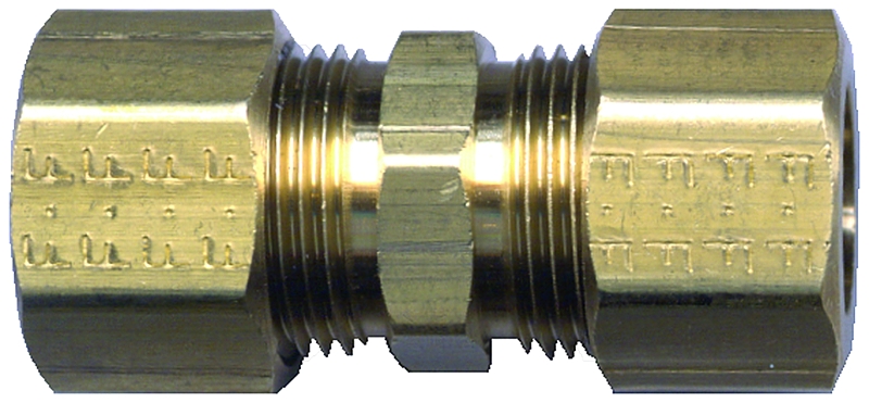 Fairview 623P Union Coupling, 3/16 in, Compression, Brass, 400 psi Pressure