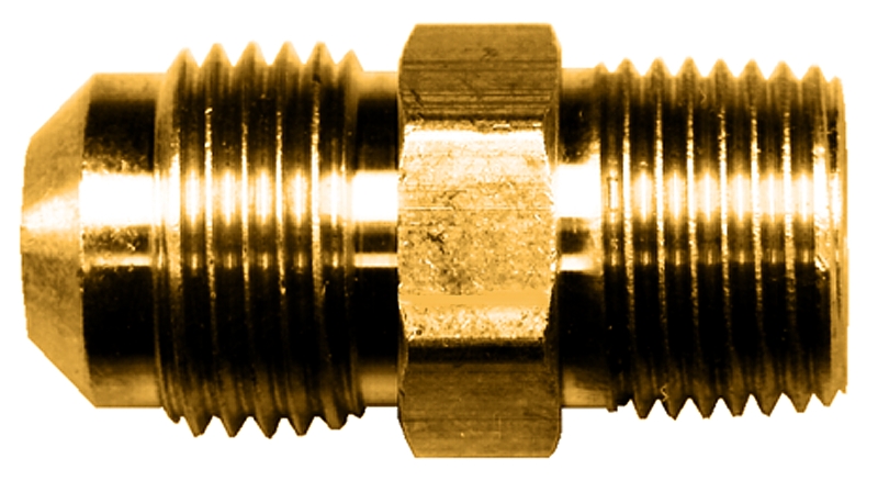 Fairview 48-8DP Pipe Connector, 1/2 in, Flare x MIP, Brass, 750 psi Pressure
