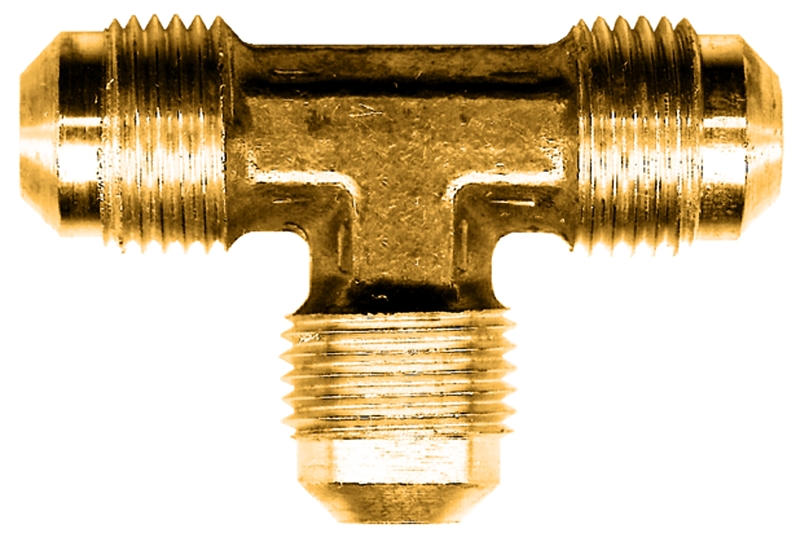 Fairview 44-8P Union Pipe Tee, 1/2 in, Flare, Brass, 750 psi Pressure