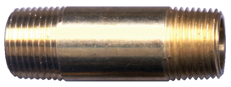 Fairview 113-D2P Long Pipe Nipple, 1/2 in, NPT, Brass, 1200 psi Pressure, 2 in L