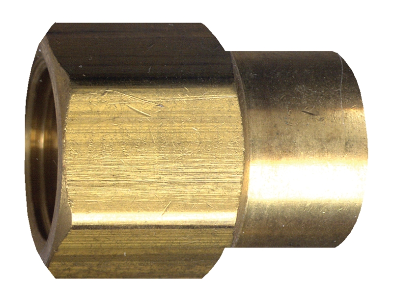 Fairview 119-CBP Reducing Pipe Coupling, 3/8 x 1/4 in, FPT, Brass, 1200 psi Pressure