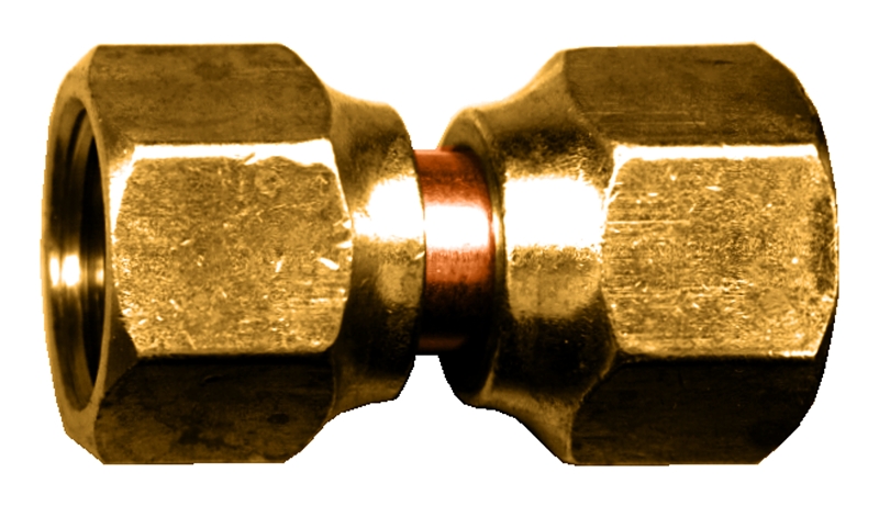 Fairview 34-8P Swivel Tube Coupling, 1/2 in OD Flare, Brass