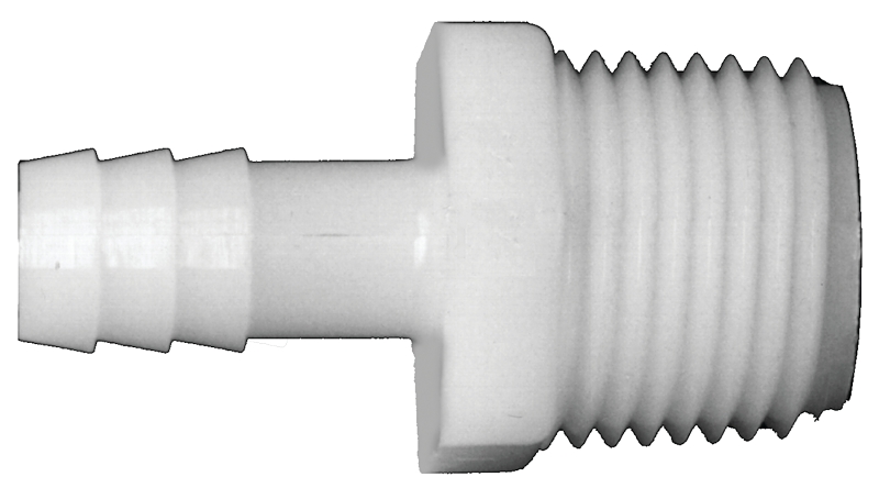 Fairview 525-10DP Pipe Coupler, 5/8 in, Hose Barb, 1/2 in, MPT, 250 psi Pressure, Nylon