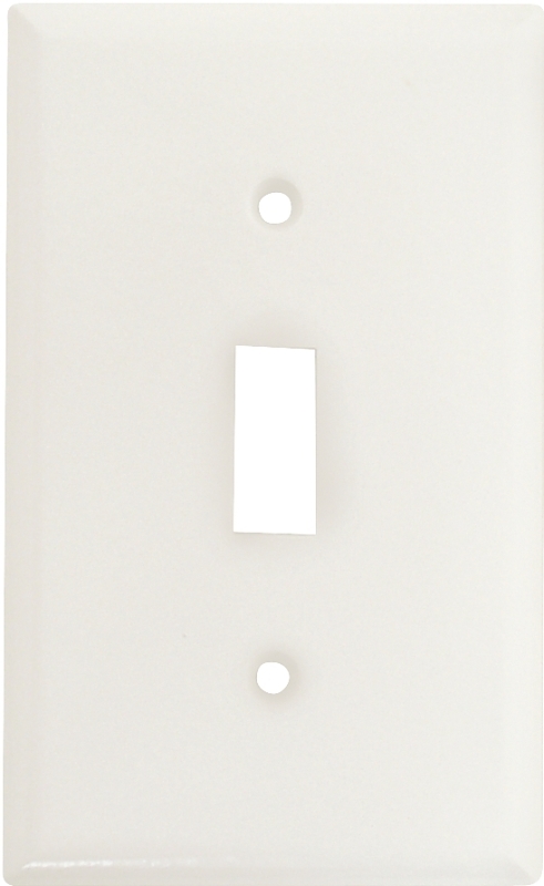 Eaton Wiring Devices 2134W-BOX Wallplate, Standard-Size, 4-1/2 in L, 2-3/4 in W, 1-Gang, Thermoset, White, High-Gloss