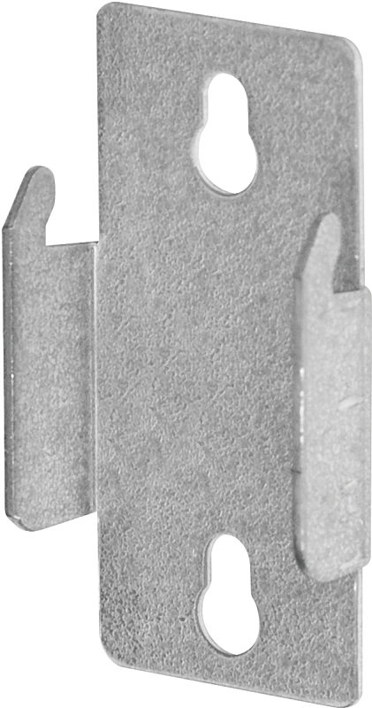 Kenney KN852 Double Curtain Rod Bracket, Zinc, Silver, Nail Mounting