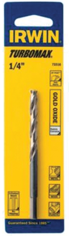IRWIN 73304 Jobber Drill Bit, 1/16 in Dia, 1-7/8 in OAL, Spiral Flute, 1/16 in Dia Shank, 3-Flat Shank