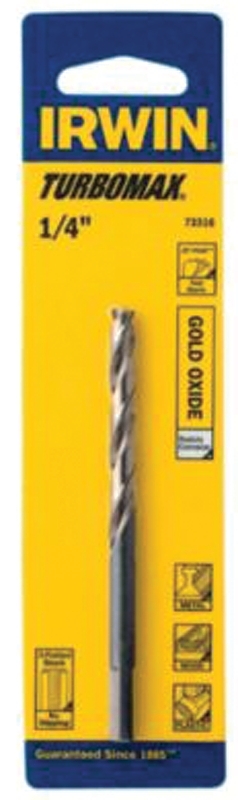 IRWIN 73305 Jobber Drill Bit, 5/64 in Dia, 2 in OAL, Spiral Flute, 5/64 in Dia Shank, 3-Flat Shank