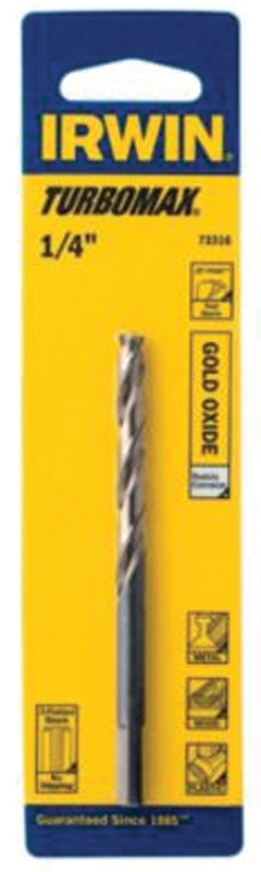 IRWIN 73311 Jobber Drill Bit, 11/64 in Dia, 3-1/4 in OAL, Spiral Flute, 11/64 in Dia Shank, 3-Flat Shank