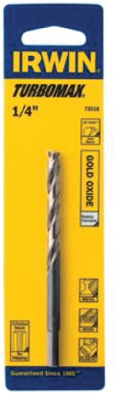 IRWIN 73314 Jobber Drill Bit, 7/32 in Dia, 3-3/4 in OAL, Spiral Flute, 7/32 in Dia Shank, 3-Flat Shank