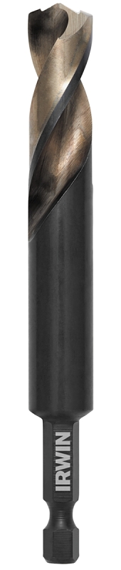 IRWIN 1871044 Impact Drill Bit, 1/2 in Dia, 6 in OAL, Spiral Flute, 1/4 in Dia Shank, Hex Shank