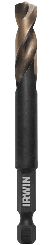 IRWIN 1892842 Impact Drill Bit, 11/32 in Dia, 4-3/4 in OAL, Spiral Flute, 1/4 in Dia Shank, Hex Shank