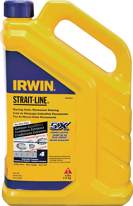IRWIN 4935524 Marking Chalk Refill, Indigo Blue, Permanent