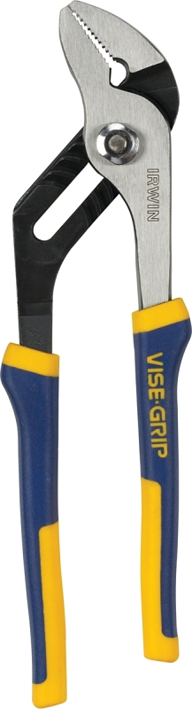 IRWIN 4935321 Groove Joint Plier, 10 in OAL, 2-1/4 in Jaw Opening, Blue/Yellow Handle, Cushion-Grip Handle