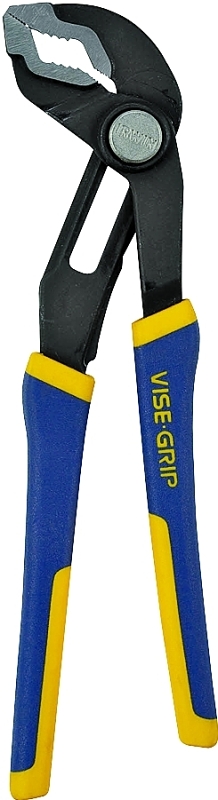 IRWIN 4935351 Groove Lock Plier, 6 in OAL, 1-1/8 in Jaw Opening, Blue/Yellow Handle, Cushion-Grip Handle, 1-1/4 in L Jaw