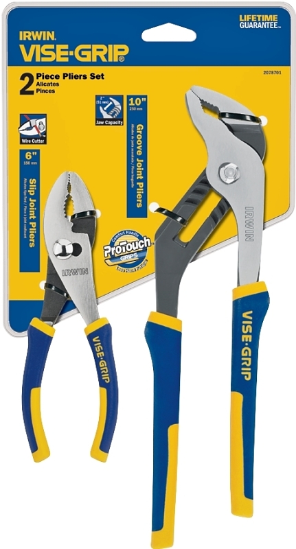 IRWIN 2078701 Plier Set, Nickel Chromium Steel, Blue/Yellow