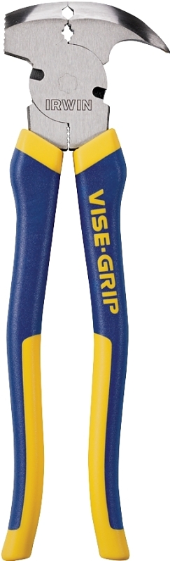 IRWIN 2078901 Fencing Plier, 1/2 in Cutting Capacity, 13-5/8 in OAL, 10-1/4 in L Jaw, 21/25 in W Jaw, Steel Jaw