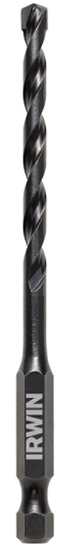 IRWIN 1870543 Impact Drill Bit, 3/16 in Dia, 4 in OAL, 1-Flute, 1/4 in Dia Shank, Hex Shank