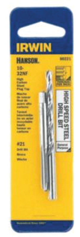 IRWIN 80221 Tap and Drill Bit Set, HCS/HSS