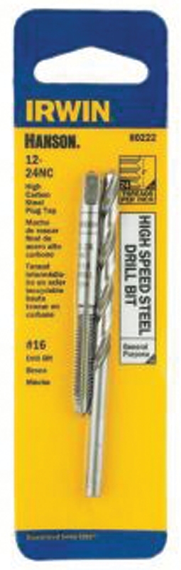 IRWIN 80222 Tap and Drill Bit Set, HCS/HSS