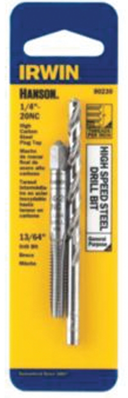 IRWIN 80230 Tap and Drill Bit Set, HCS/HSS