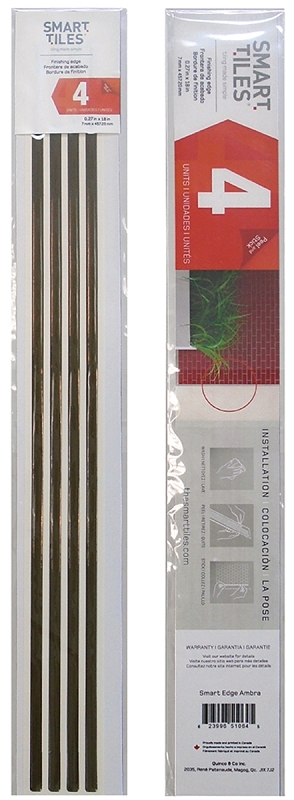 QUINCO SE1077-4 Tile Edge, 18 in L, 0.27 in W, Bronze