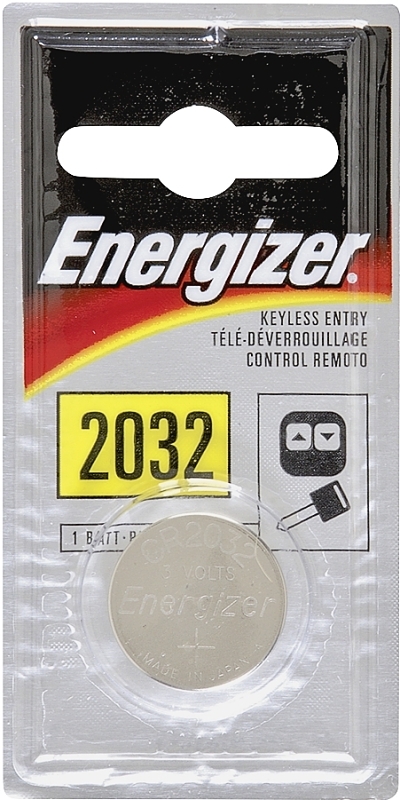 Energizer ECR2032BP Coin Cell Battery, 3 V Battery, 235 mAh, CR2032 Battery, Lithium, Manganese Dioxide