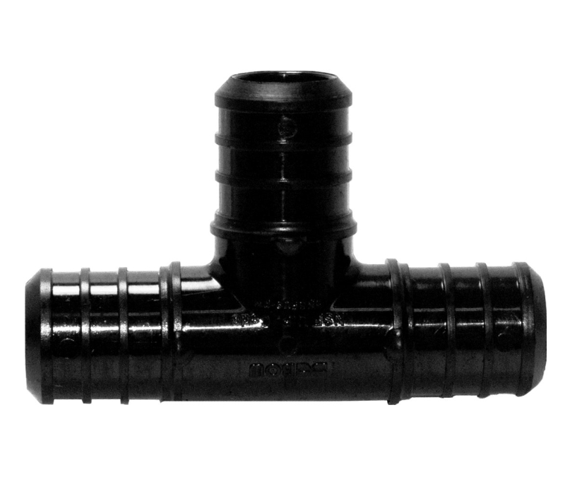 BOW 502021 Pipe Tee, 3/4 in, Plastic, Black