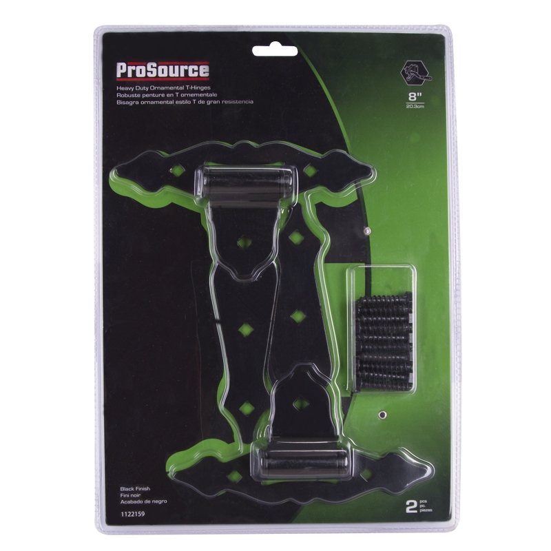 ProSource 33185PKS-PS T-Hinge, Steel, Black, Loose Pin Pin, 180 deg Range of Motion, 55 (Pair) lb
