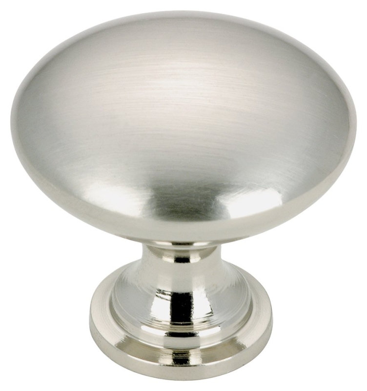 Richelieu DP9041195 Cabinet Knob, 1-3/32 in Projection, Contemporary, 1-3/16 in Dia, Metal