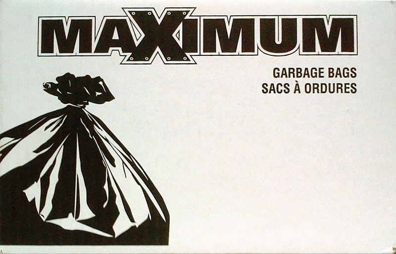 Polyethics 33076 Garbage Bag, 42 gal Capacity, LLDPE, Black