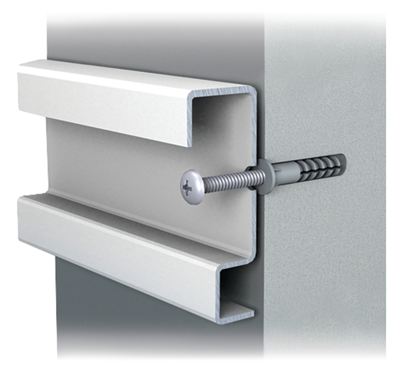 ClosetMaid ShelfTrack 2876 Mounting Hardware, Steel, White