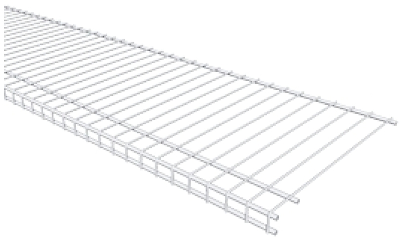 ClosetMaid SuperSlide 4735 Wire Shelf, 70 lb, 1-Level, 16 in L, 72 in W, Steel, White