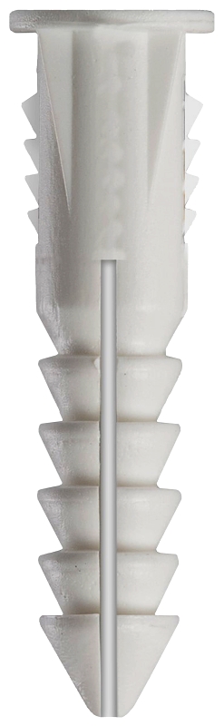 Cobra Anchors 187Y Screw Anchor, 1 in L, Plastic, 100 lb, 18/PK