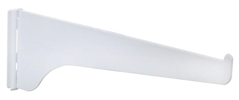 Knape & Vogt 180 WH 8 Shelf Bracket, 8 in L, Steel, Powder-Coated