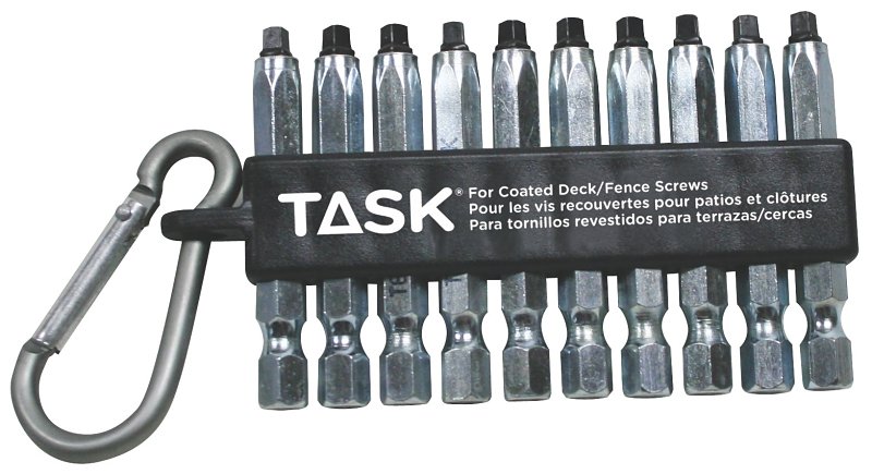Task Robertson T67922 Decking Carabiner Clip, 10-Piece, Steel