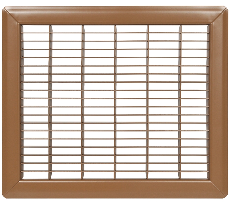 Imperial RG1229 Air Grille, 8 in L, 24 in W, Steel, Brown