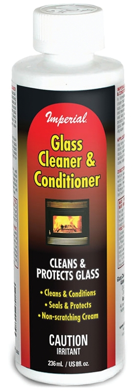Imperial KK0315 Glass Cleaner and Conditioner, Liquid, Opaque Blue, Viscous Liquid, 8 fl-oz Bottle