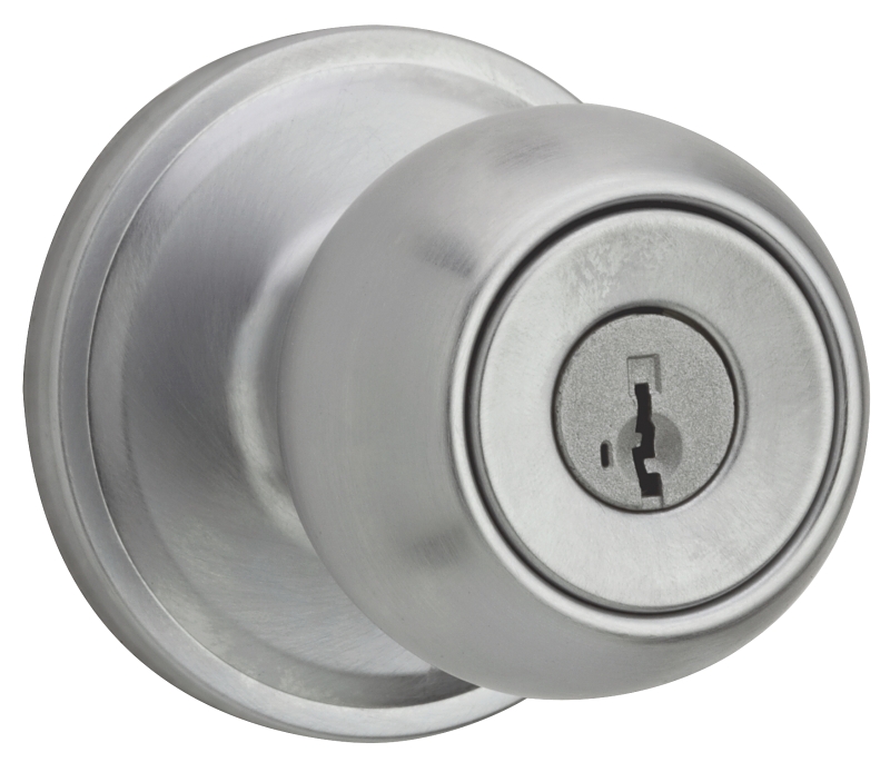 Weiser Huntington Series 9GA5310-058 Entry Door Knob, 2-1/8 in Dia Knob, Satin Chrome