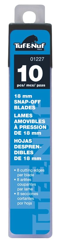 Tuf-E-Nuf 01227 Blade, 18 mm, Snap-Off Edge, 8-Point