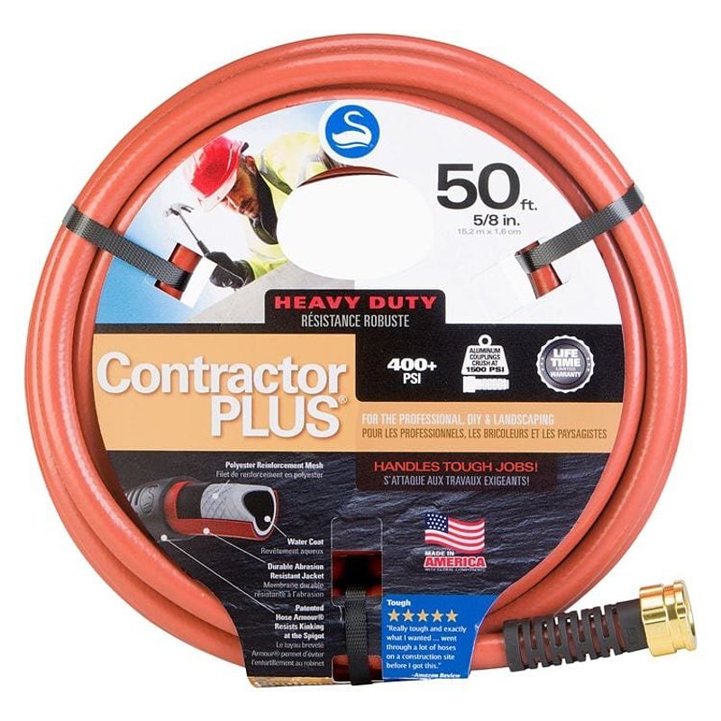 SWAN CSNCG34050 Garden Hose, 50 ft L, Rubber/Vinyl, Gray