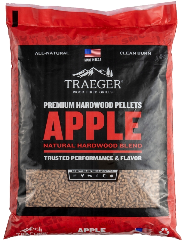 Traeger PEL318 Pellet, Apple, Wood, 20 lb Bag